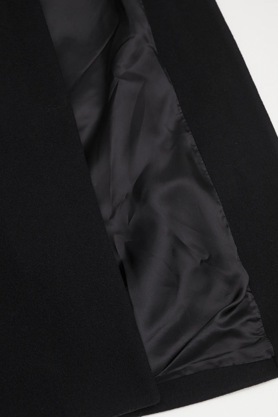 Вовняне пальто MM6 Maison Margiela S52AA0192.M35469.900 чорний