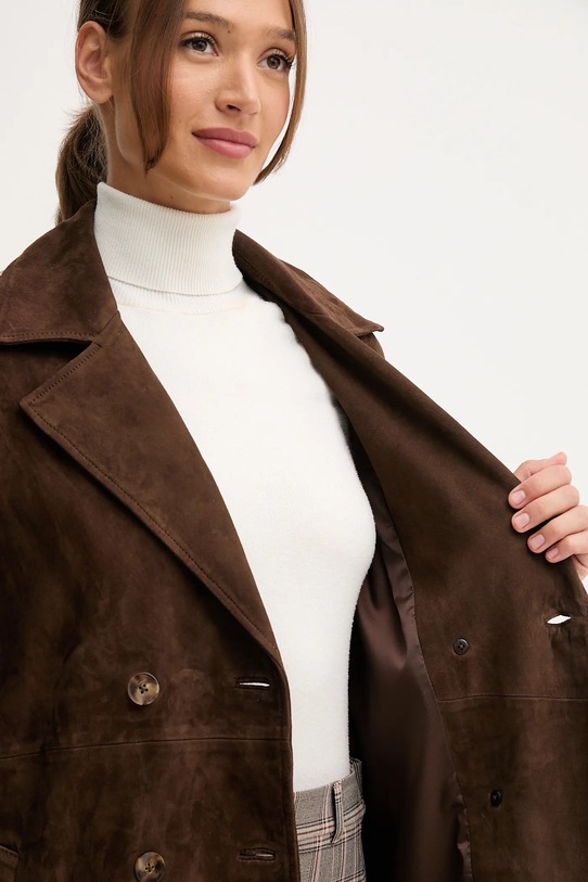 Pedro del Hierro płaszcz zamszowy 5492120