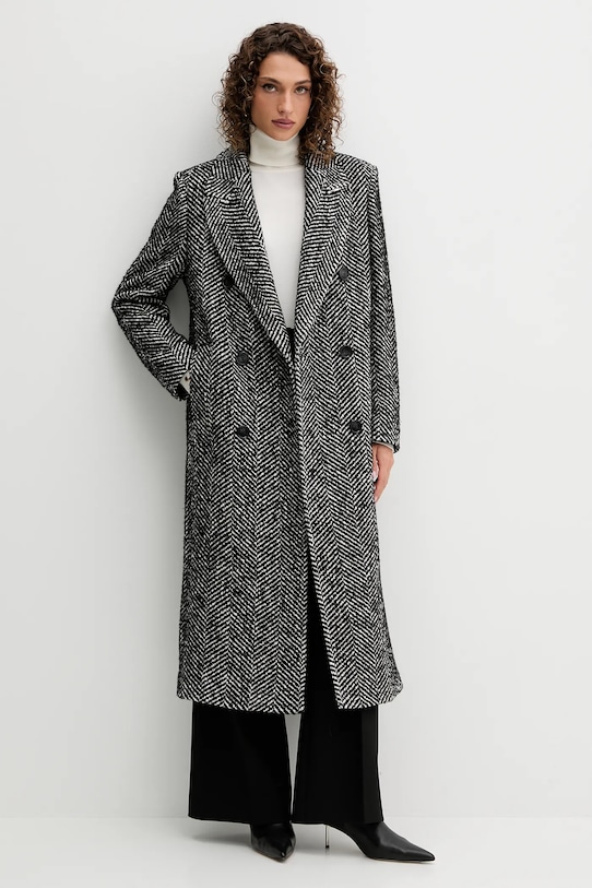 Палто с вълна BOSS Orange 50548092 черен AW25