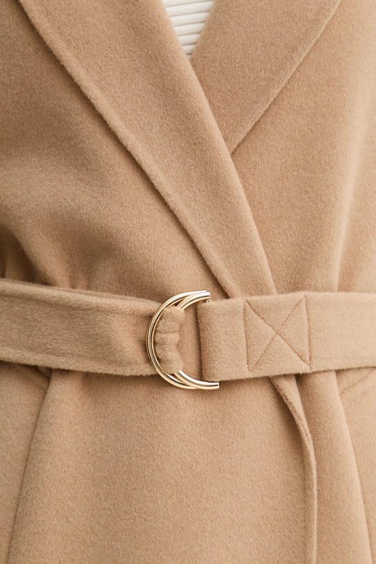 Пальто з вовною Marella 2523016011200 бежевий