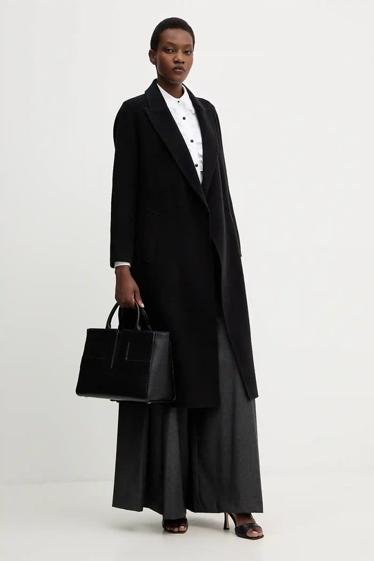 Пальто с шерстью Marella 2523016011200 чёрный AW25