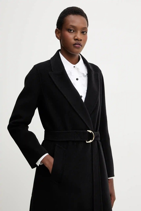 Пальто с шерстью Marella чёрный 2523016011200