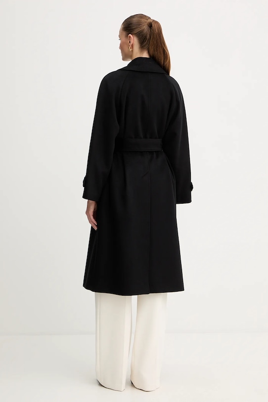 Odzież Marella płaszcz wełniany 2523016071200 czarny