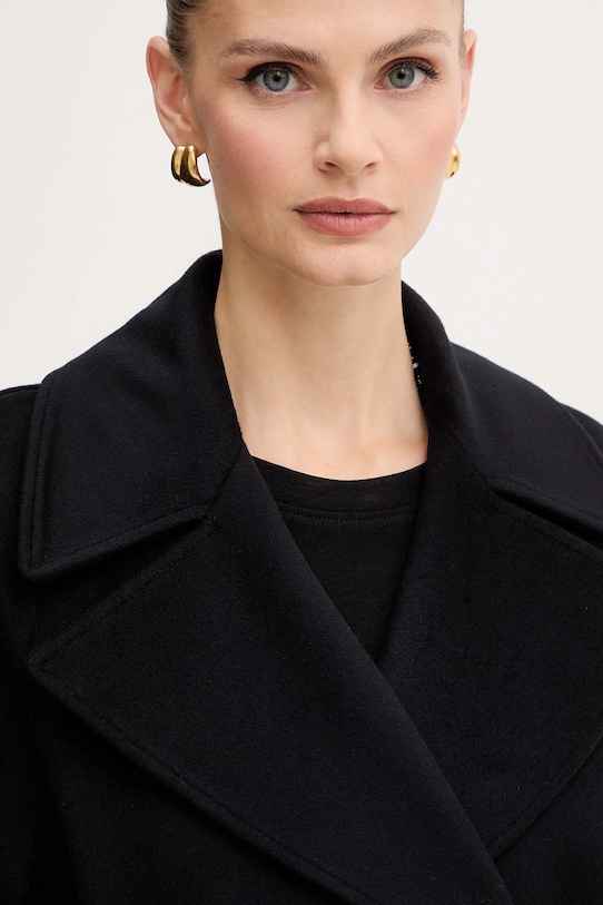 Marella płaszcz wełniany 2523016071200 czarny