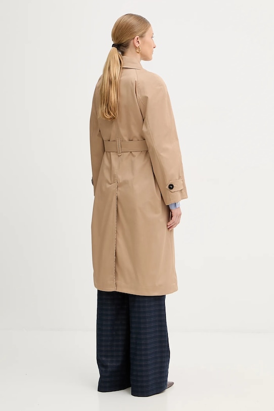 Odzież Marella płaszcz dwustronny z dodatkiem wełny 2523026011200 beżowy