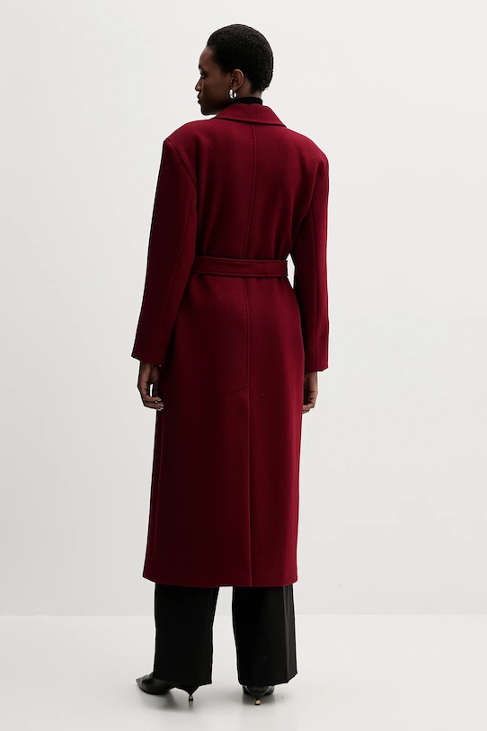 Îmbrăcăminte Marella palton de lână 2523016082200 burgundia