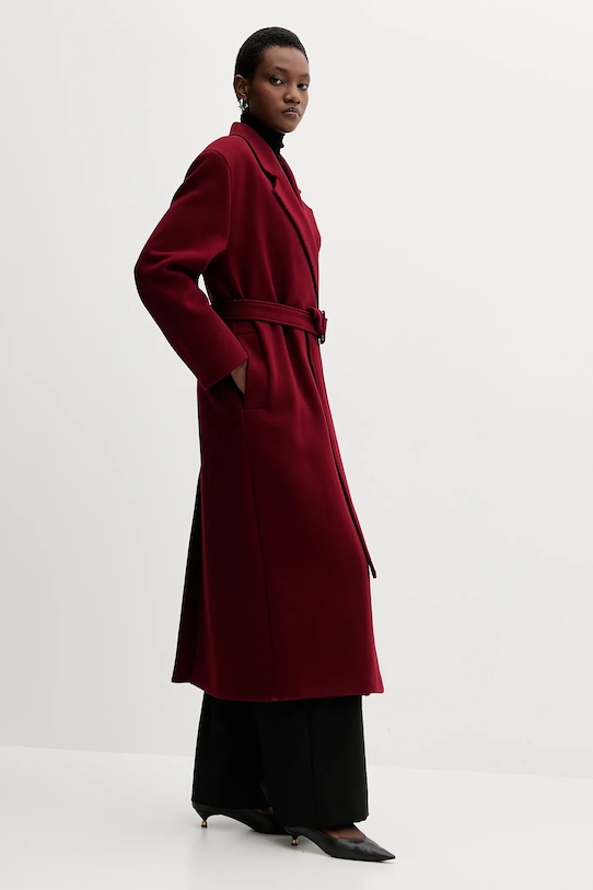 Marella palton de lână burgundia 2523016082200