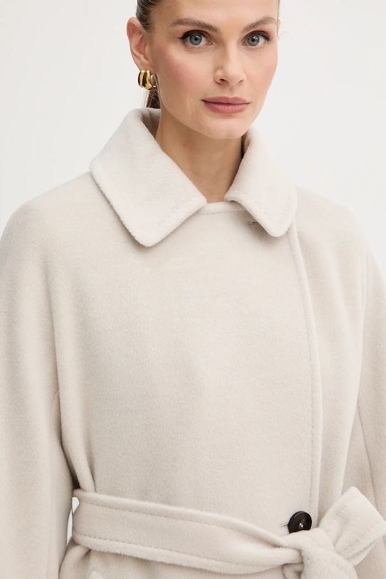 Шерстяное пальто Marella бежевый 2523016142200