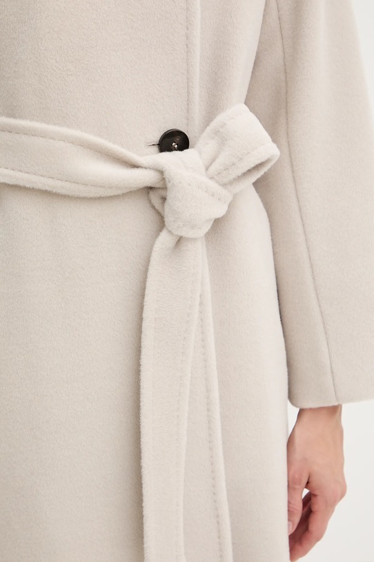 Шерстяное пальто Marella 2523016142200 бежевый