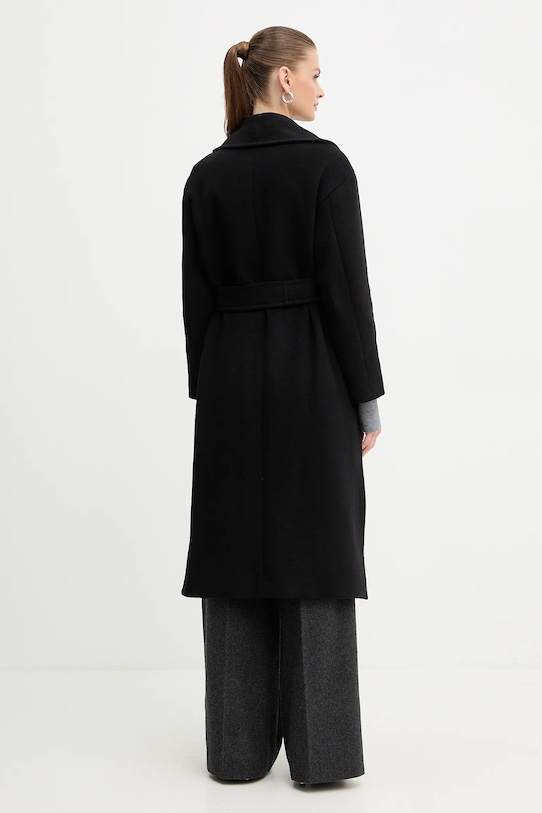 Îmbrăcăminte Marella haină cu lână Emme by Marella 2525016032200 negru