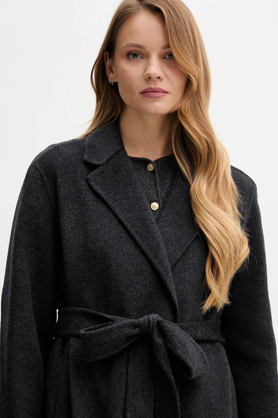 Tommy Hilfiger palton de lână gri WW0WW47286