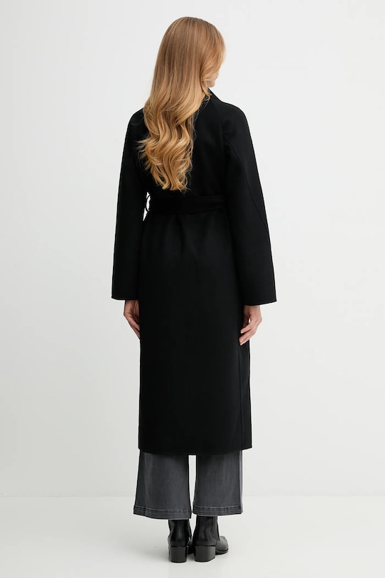 Oblečenie Vlnený kabát Tommy Hilfiger WW0WW47286 čierna