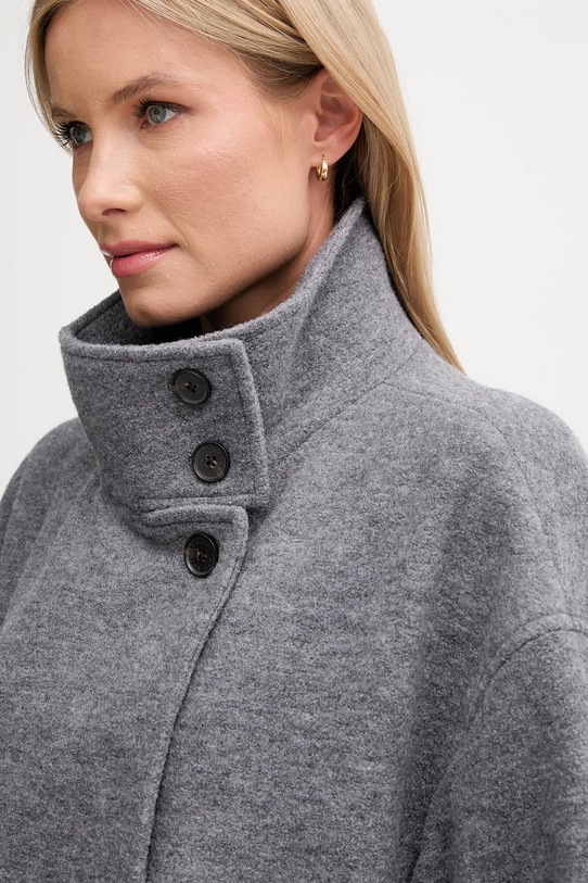 Пальто з додаванням вовни Tommy Hilfiger сірий WW0WW47372