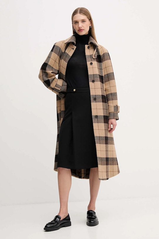 Tommy Hilfiger cappotto con lana con beige WW0WW46870