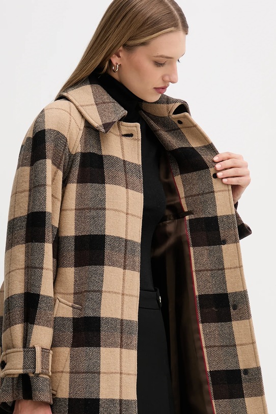 Tommy Hilfiger płaszcz z dodatkiem wełny WW0WW46870