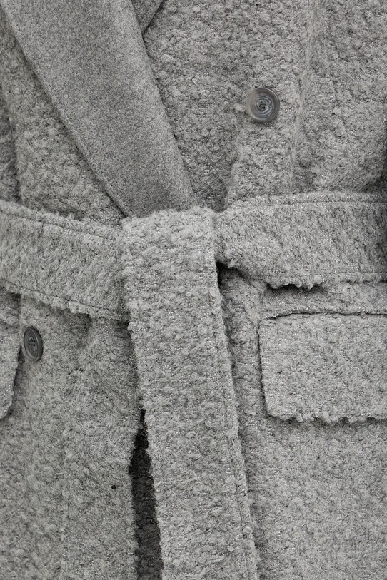 BOSS płaszcz z dodatkiem wełny 50548338 szary