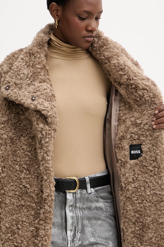 Plašč s primesjo volne BOSS 50548340