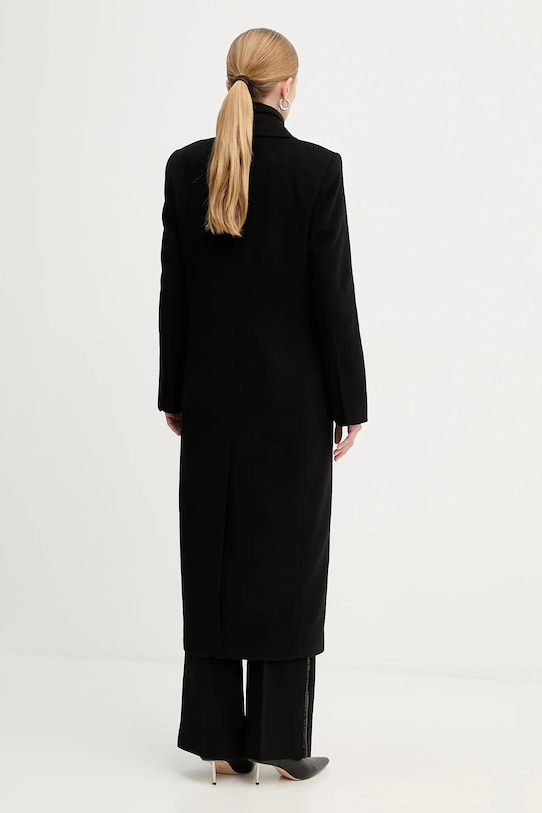 Odzież BOSS płaszcz kaszmirowy 50548726 czarny