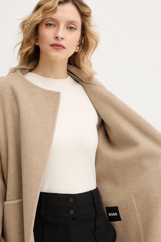 BOSS płaszcz z dodatkiem wełny 50550809