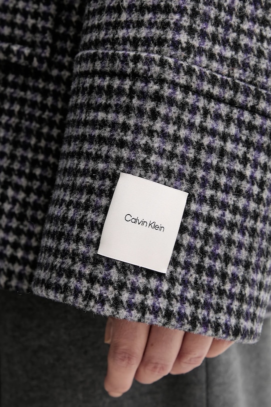 Calvin Klein płaszcz z dodatkiem wełny LV044D531G