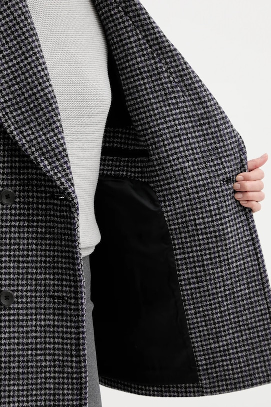 Calvin Klein płaszcz z dodatkiem wełny LV044D531G