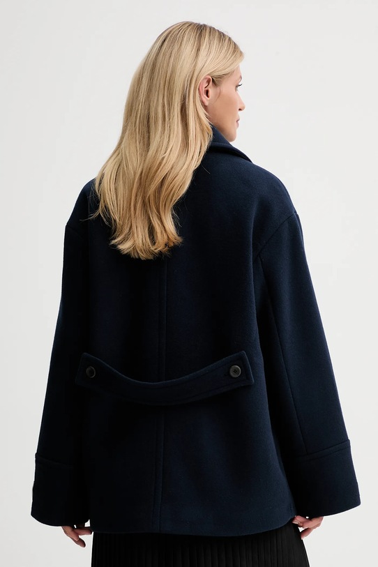 Ρούχα Παλτό με προσθήκη μαλλιού Calvin Klein LV044D549G σκούρο μπλε