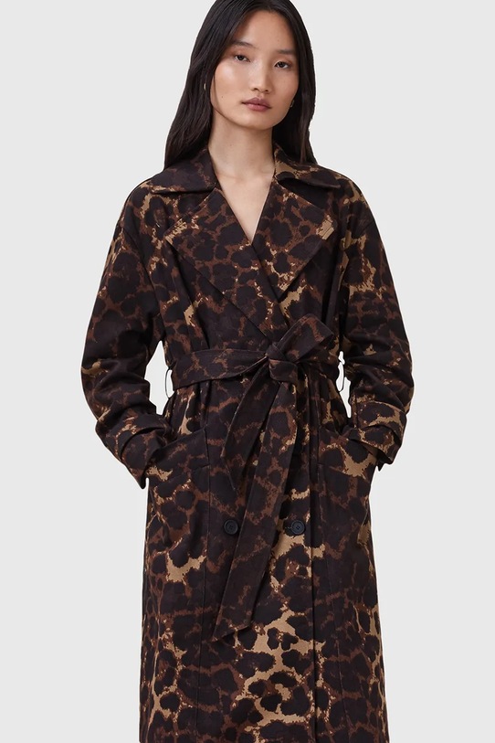 Odzież AllSaints płaszcz bawełniany ABEL W035OC multicolor