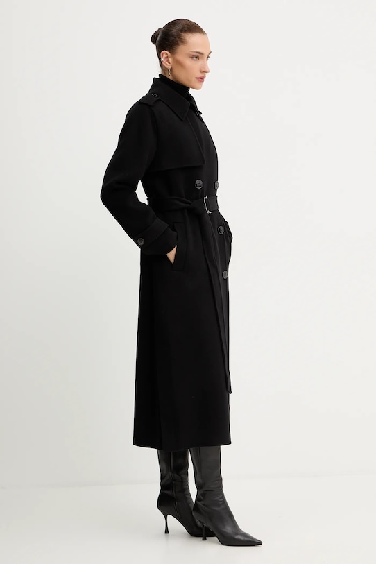 MICHAEL Michael Kors cappotto con lana nero 77A7150M21