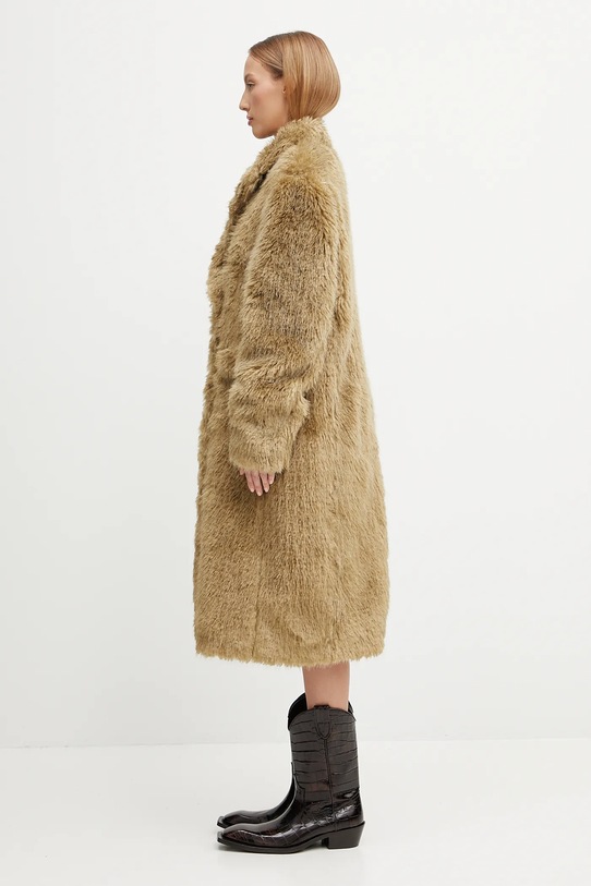 Kabát Andersson Bell Fields Fur Buttons awa727w zelená AW25