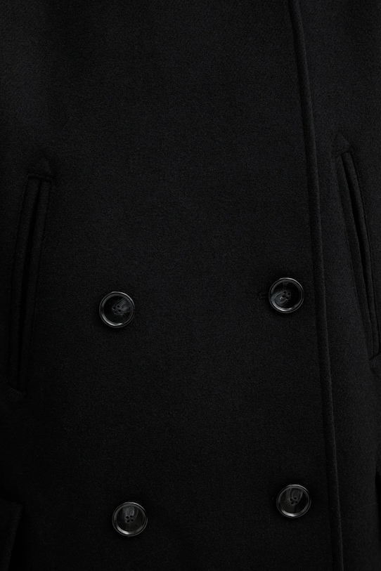 BOSS Orange płaszcz z dodatkiem wełny 50548650 czarny