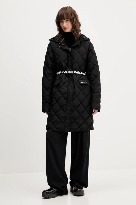 Куртка Karl Lagerfeld Jeans з капюшоном чорний A4W15054