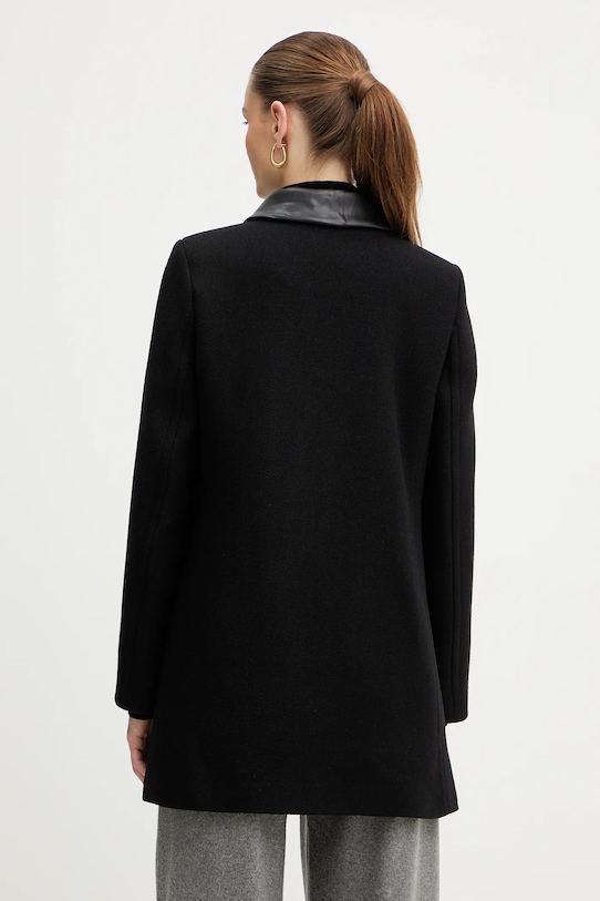 Odzież Morgan płaszcz z dodatkiem wełny GBALI czarny
