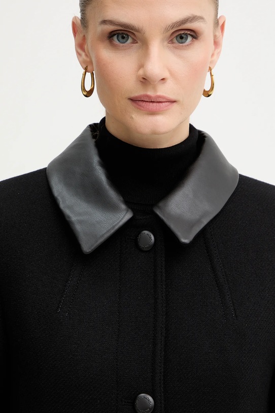 Morgan płaszcz z dodatkiem wełny czarny GBALI