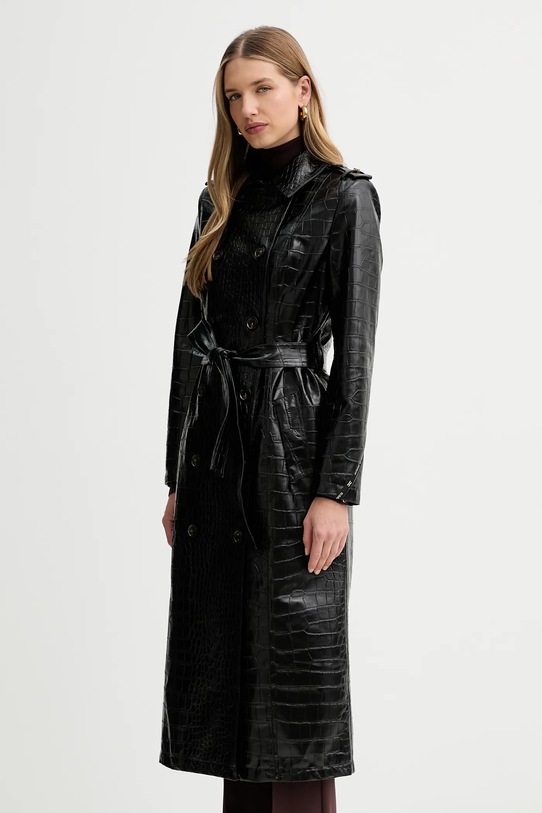 Elisabetta Franchi płaszcz SP00358E2 czarny AW25