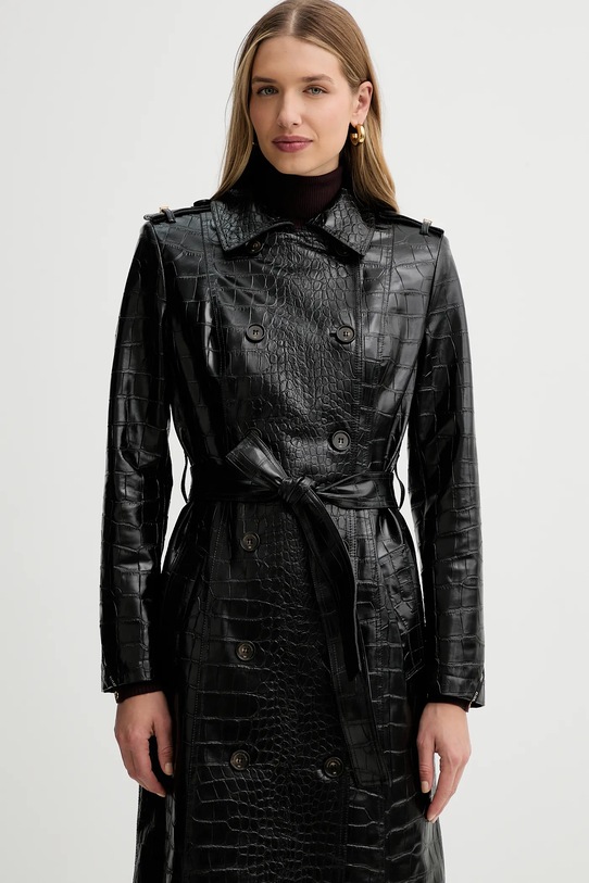 Elisabetta Franchi płaszcz czarny SP00358E2
