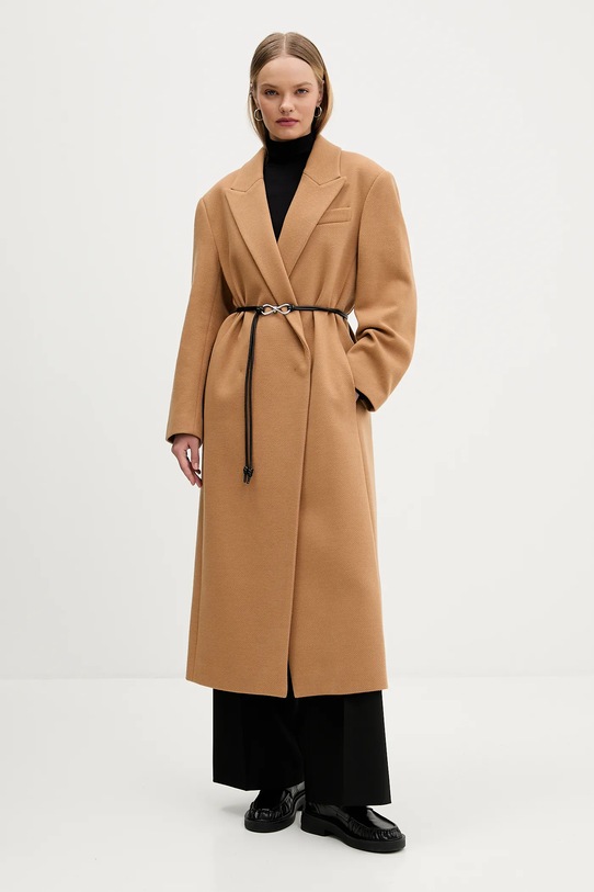 Пальто HUGO з підкладкою коричневий 50547606