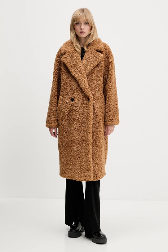 Пальто HUGO 50547610 коричневий AW25