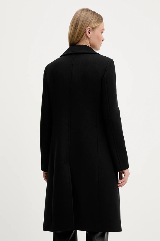 Odzież HUGO płaszcz z dodatkiem wełny 50548487 czarny