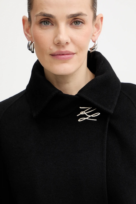 Kabát Karl Lagerfeld čierna A4W15039