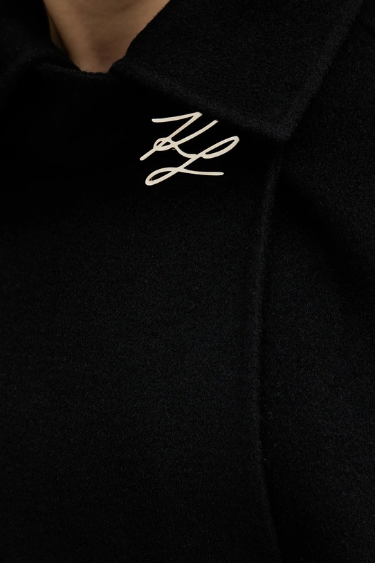 Kabát Karl Lagerfeld A4W15039 čierna