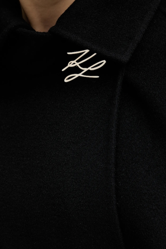 Kabát Karl Lagerfeld A4W15039 čierna