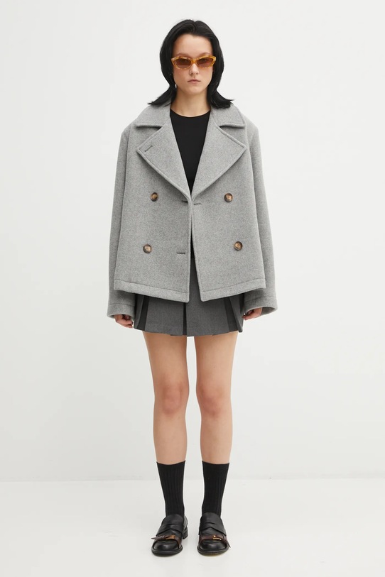 Kabát s prímesou vlny Lacoste BF5309