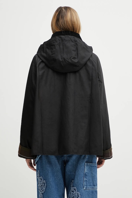 Odzież Barbour kurtka bawełniana Reighton Wax Jacket LWX1397BK71 czarny