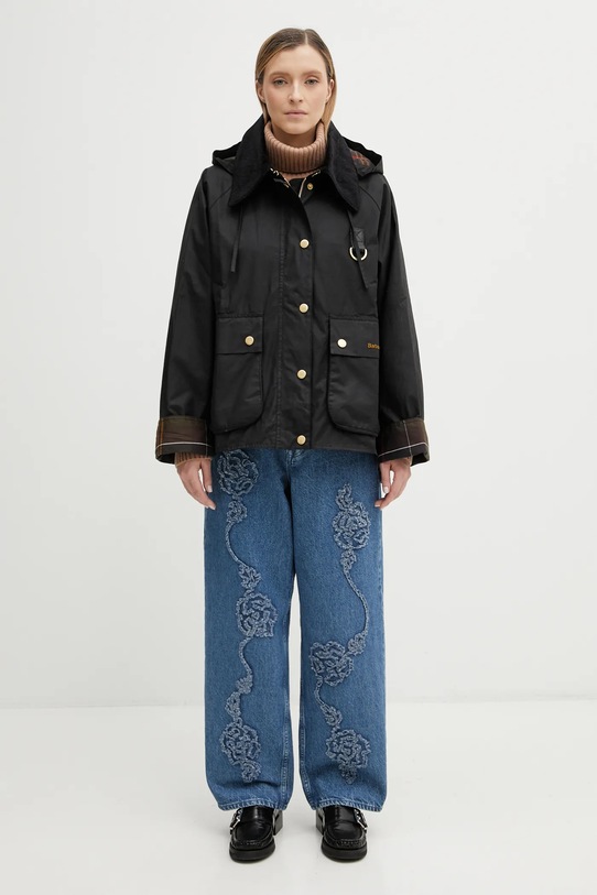 Barbour kurtka bawełniana Reighton Wax Jacket LWX1397BK71