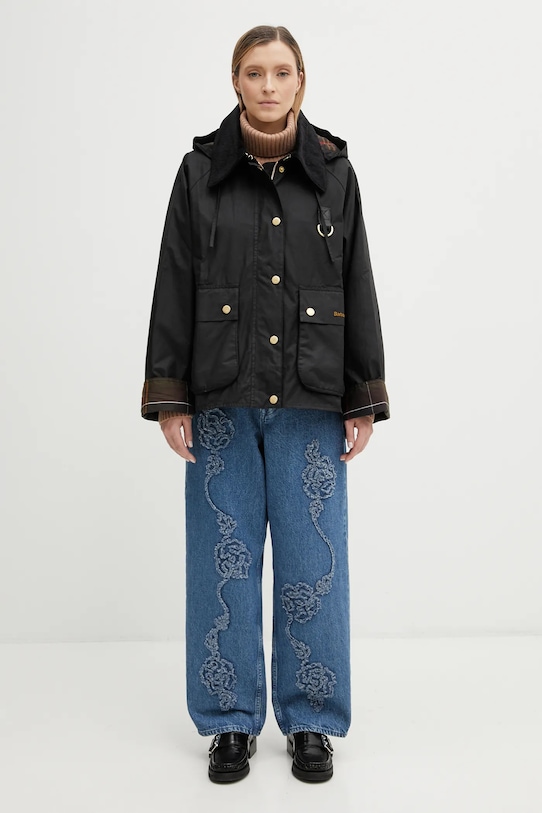 Barbour kurtka bawełniana Reighton Wax Jacket LWX1397BK71