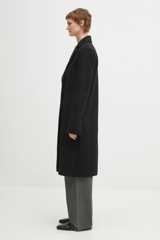 Вълнено палто Sportmax ALA 2522016042600 черен AW25