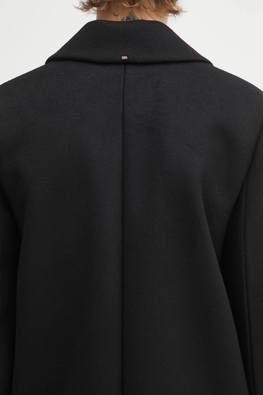 Вълнено палто Sportmax ALA черен 2522016042600