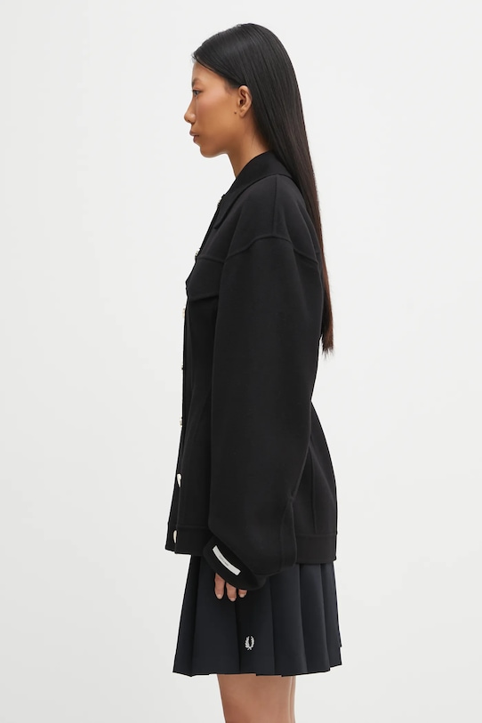 Sportmax płaszcz wełniany EGEO 2522086011600 czarny AW25