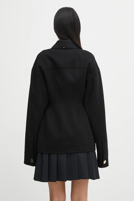 Odzież Sportmax płaszcz wełniany EGEO 2522086011600 czarny