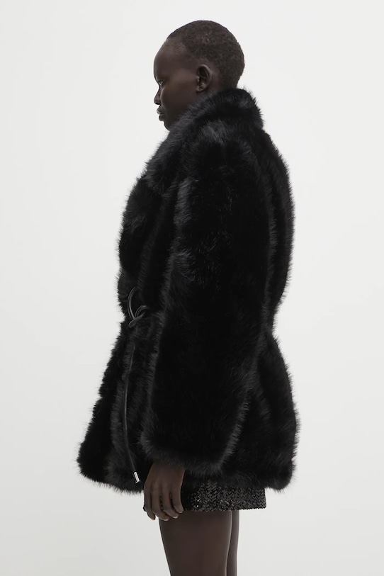 Sportmax płaszcz ROSARIA 2522906012600 czarny AW25